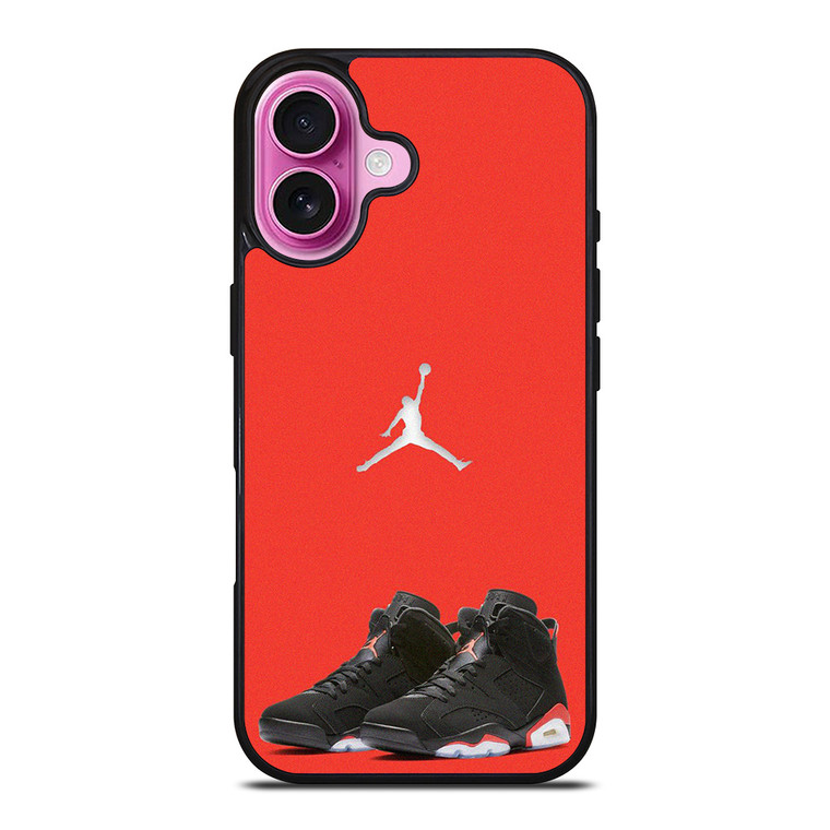 NIKE AIR JORDAN 6 RETRO iPhone 16 Plus Case Cover NIKE AIR JORDAN 6 RETRO iPhone 16 Plus Case Cover