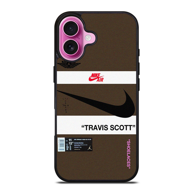 NIKE AIR TRAVIS SCOTT LOGO iPhone 16 Plus Case Cover