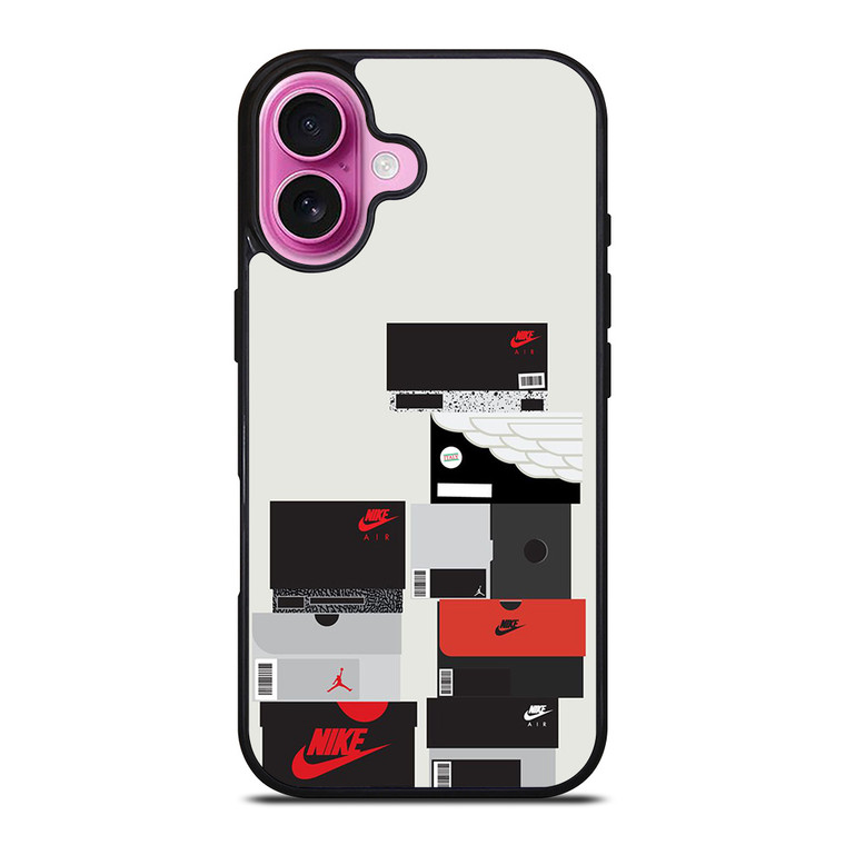 NIKE SNEAKERS BOXES COLLECTION iPhone 16 Plus Case Cover