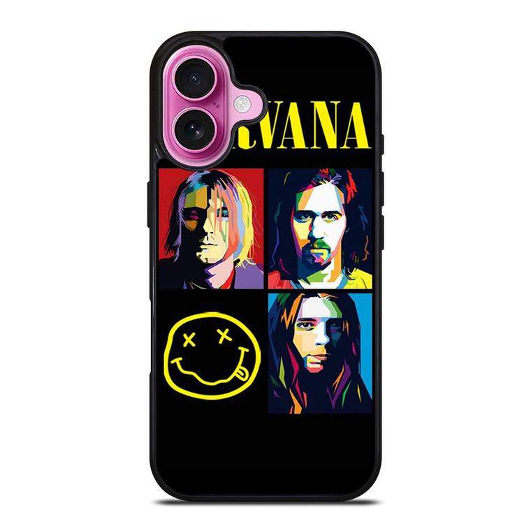NIRVANA ROCK BAND WPAP iPhone 16 Plus Case Cover NIRVANA ROCK BAND WPAP iPhone 16 Plus Case Cover