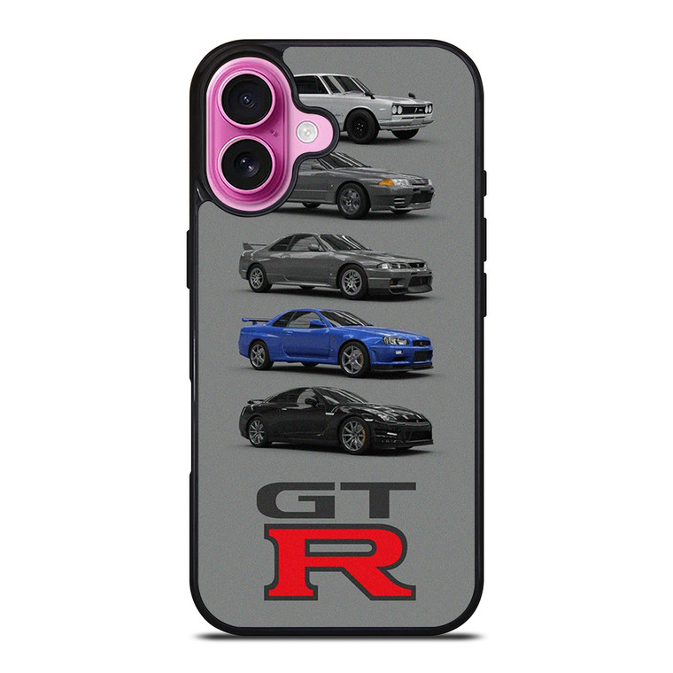 NISSAN GTR CARS EVOLUTION iPhone 16 Plus Case Cover NISSAN GTR CARS EVOLUTION iPhone 16 Plus Case Cover