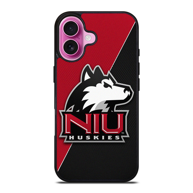 NIU NORTH ILLINOIS HUSKIES CARBON LOGO iPhone 16 Plus Case Cover