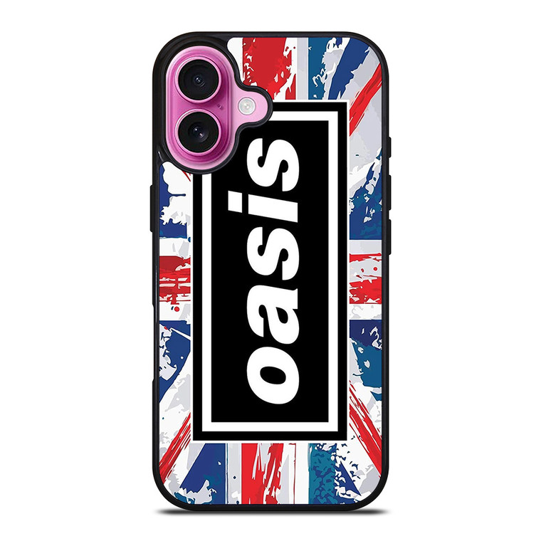 OASIS UNION JACK FLAG iPhone 16 Plus Case Cover
