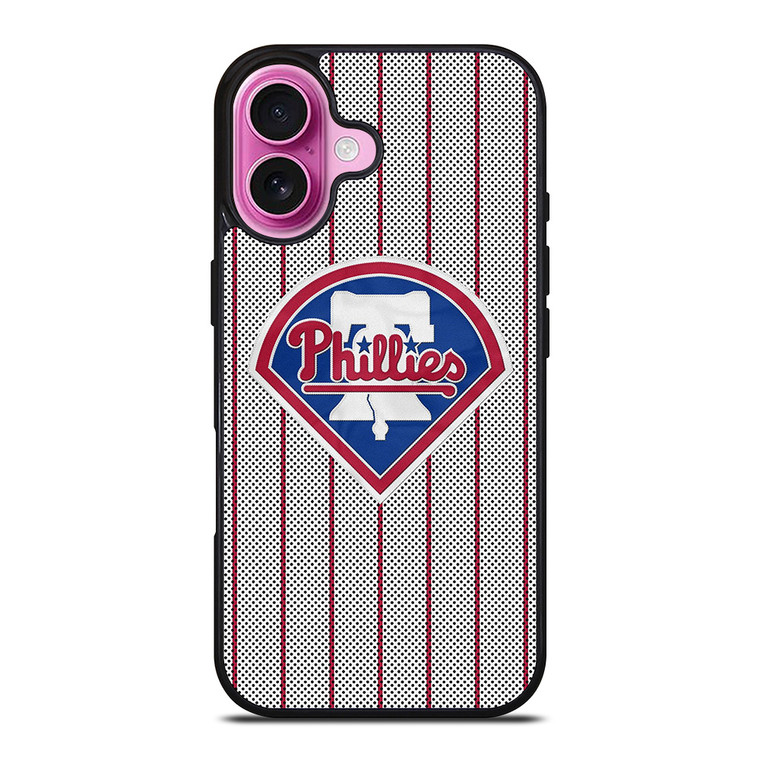 PHILADELPHIA PHILLIES CARBON LOGO iPhone 16 Plus Case Cover