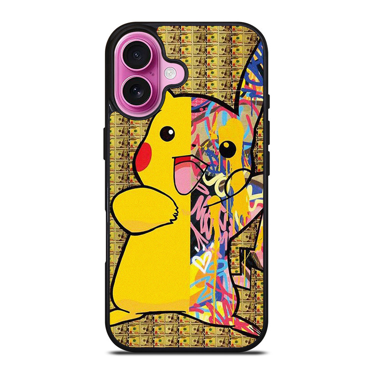 PIKACHU POKEMON ABSTRACT ART iPhone 16 Plus Case Cover PIKACHU POKEMON ABSTRACT ART iPhone 16 Plus Case Cover