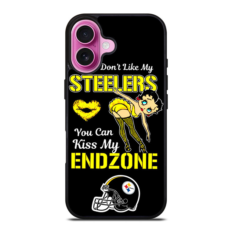 PITTSBURGH STEELERS FOOTBALL BETTY BOOP iPhone 16 Plus Case Cover