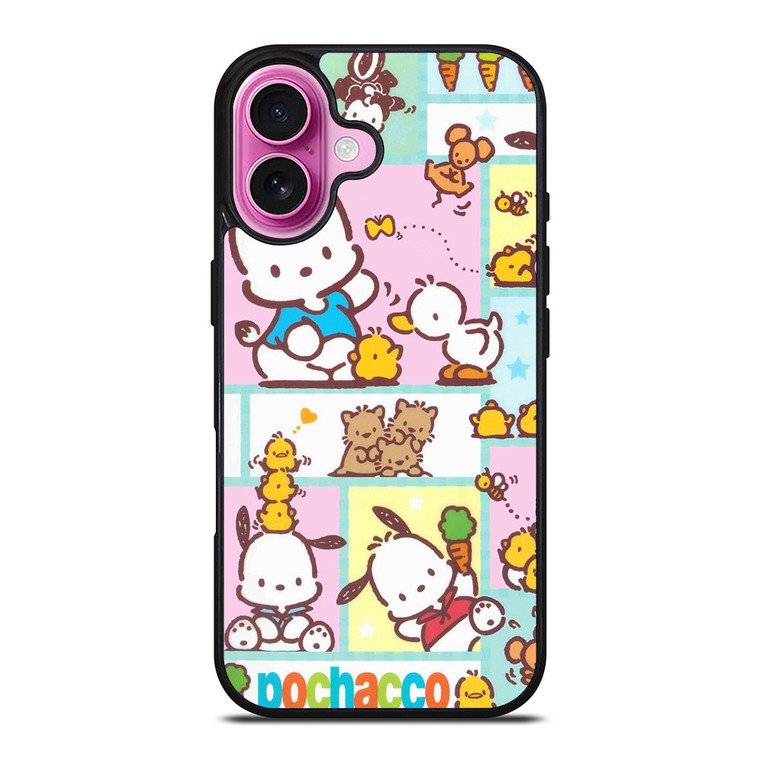 POCHACCO CUTE CARTOON COLLAGE iPhone 16 Plus Case Cover