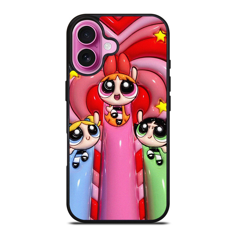 POWERPUFF GIRLS 3D ART CARTOON iPhone 16 Plus Case Cover