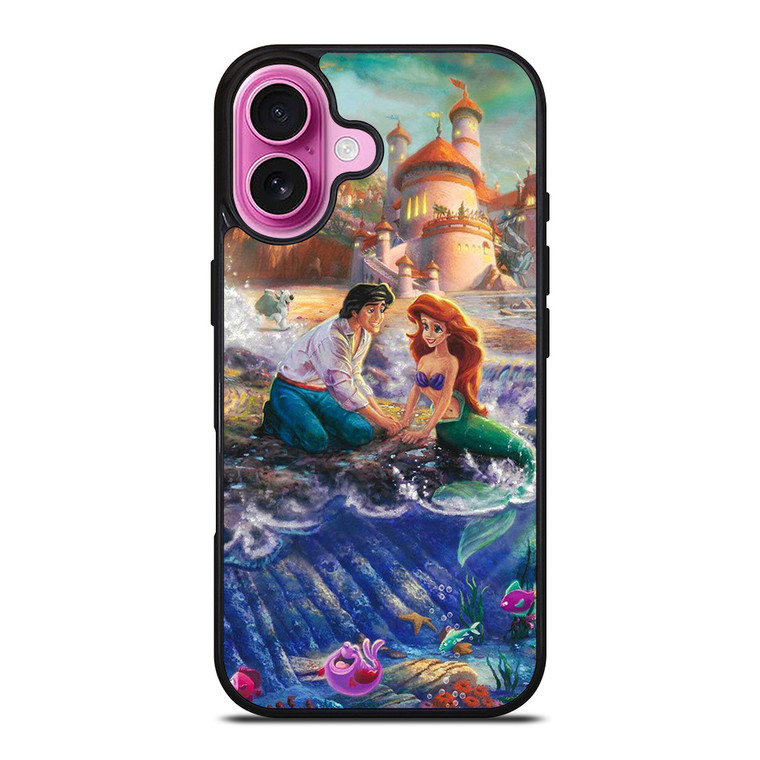 PRINCE ERIC AND PRINCESS ARIEL CARTOON iPhone 16 Plus Case Cover