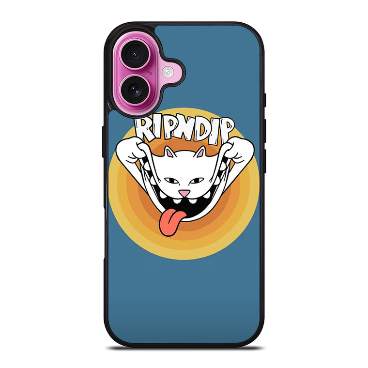 RIPNDIP THE CAT CARTOON iPhone 16 Plus Case Cover