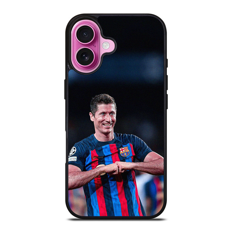 ROBERT LEWANDOWSKI BARCELONA iPhone 16 Plus Case Cover