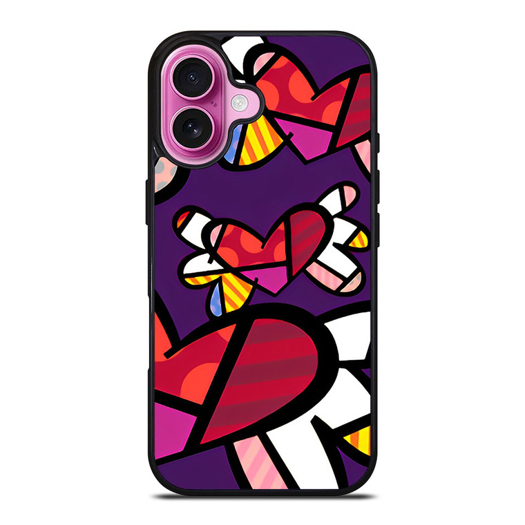 ROMERO BRITTO LOVE BUTTERFLY iPhone 16 Plus Case Cover