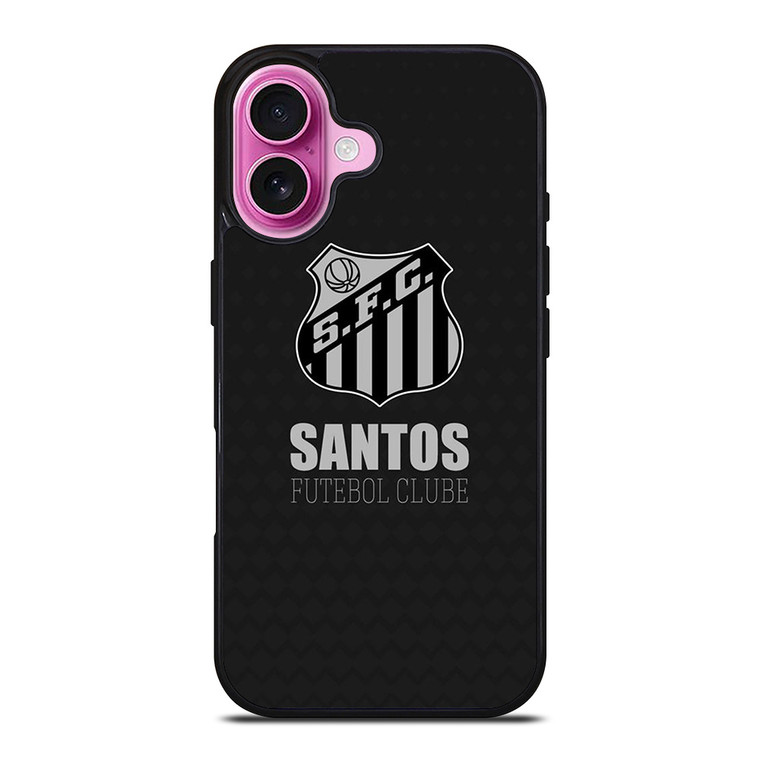 SANTOS FOOTBALL CLUB CARBON LOGO iPhone 16 Plus Case Cover