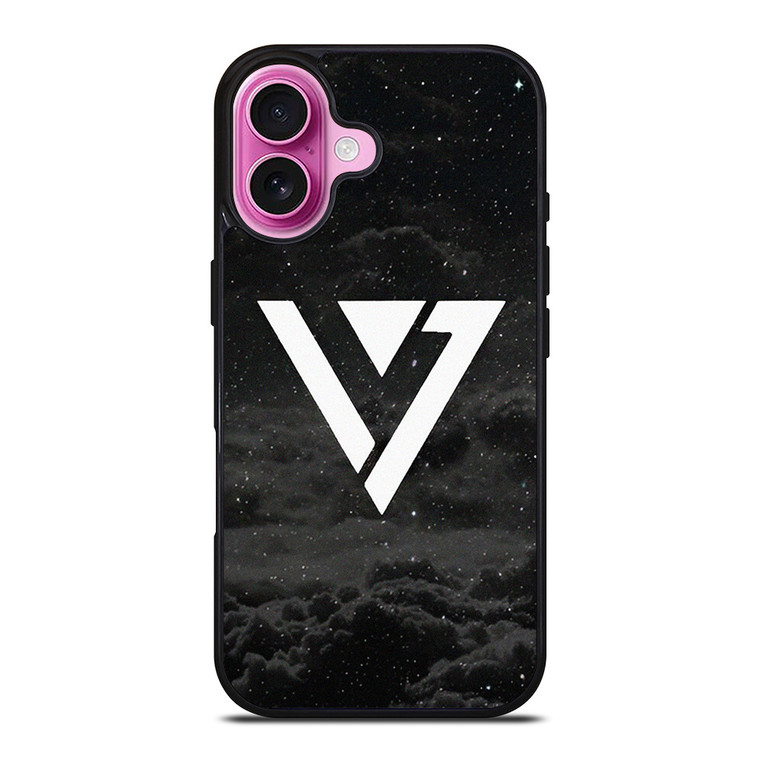 SEVENTEEN BLACK SKY LOGO iPhone 16 Plus Case Cover