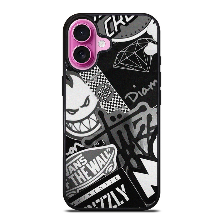 SKATEBOARD BRAND LOGO COLLECTION iPhone 16 Plus Case Cover