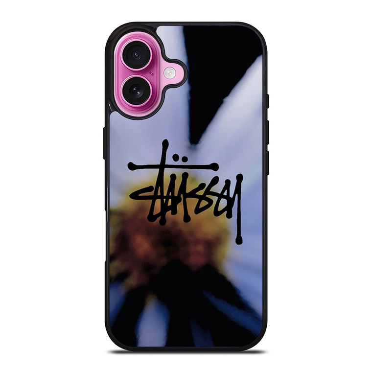 STUSSY DAISY LOGO iPhone 16 Plus Case Cover