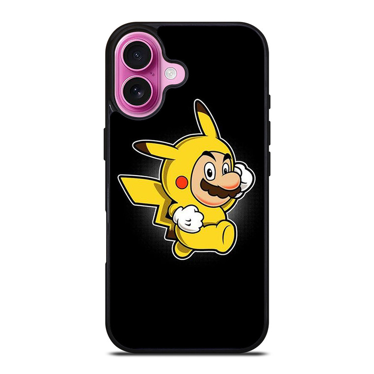 SUPER MARIO BROS X PIKACHU POKEMON iPhone 16 Plus Case Cover SUPER MARIO BROS X PIKACHU POKEMON iPhone 16 Plus Case Cover