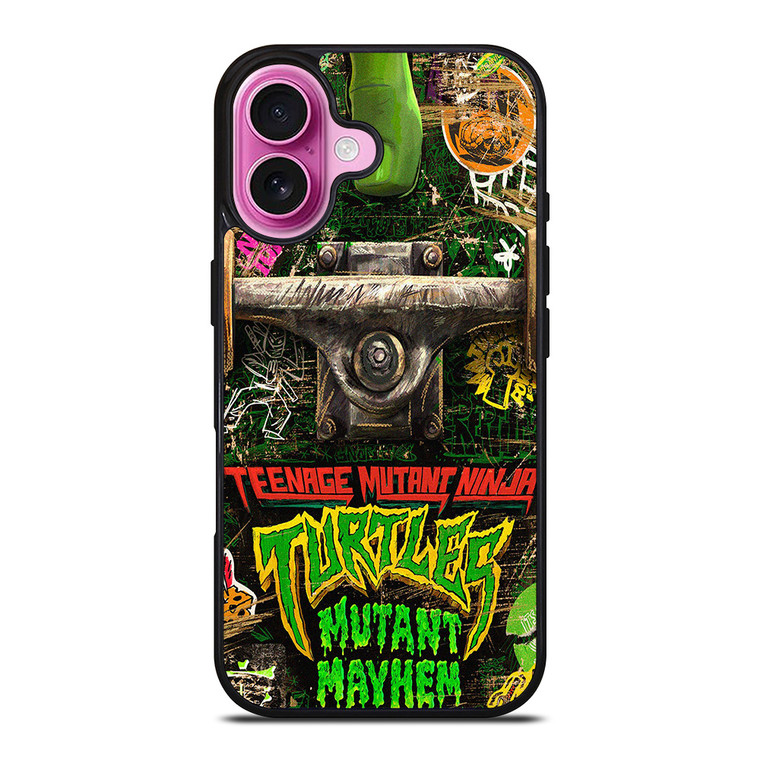 TEENAGE MUTANT NINJA TURTLES MAYHEM SKATEBOARD iPhone 16 Plus Case Cover