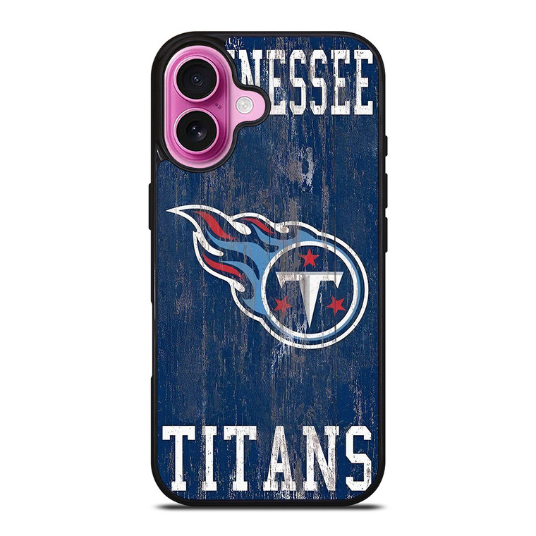 TENNESSEE TITANS WOODEN LOGO iPhone 16 Plus Case Cover