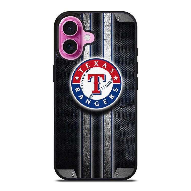 TEZAS RANGERS METAL EMBLEM iPhone 16 Plus Case Cover