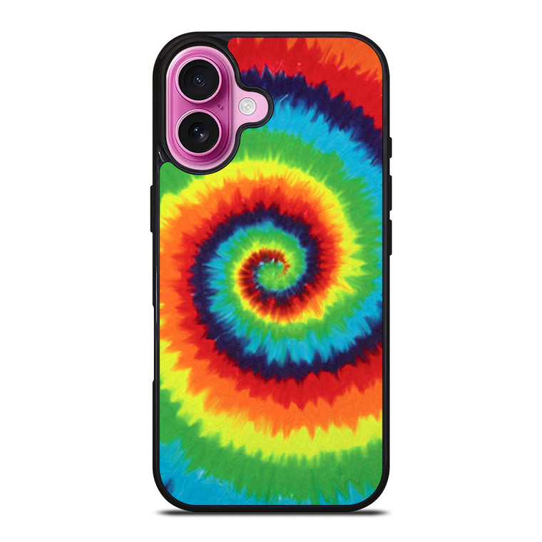 TIE DYE RAINBOW PATTERN iPhone 16 Plus Case Cover