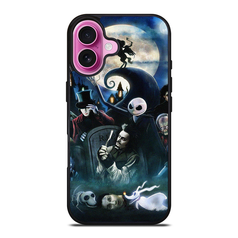 TIM BURTON HORROR MOVIE COLLECTION iPhone 16 Plus Case Cover