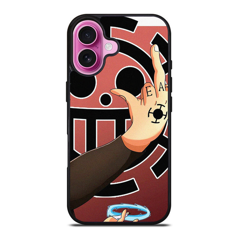 TRAFALGAR LAW ONE PIECE SYMBOL iPhone 16 Plus Case Cover