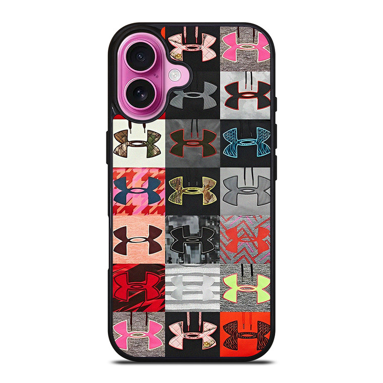 UNDER ARMOUR LOGO COLLAGE iPhone 16 Plus Case Cover UNDER ARMOUR LOGO COLLAGE iPhone 16 Plus Case Cover