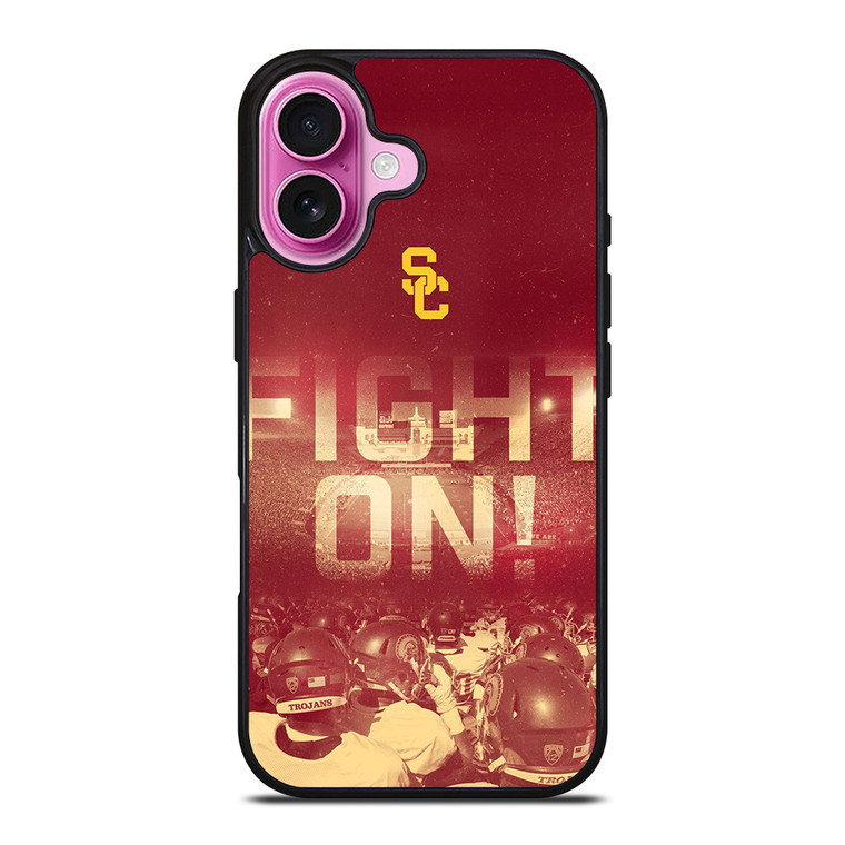 USC TROJANS FOOTBALL FIGHT ON iPhone 16 Plus Case Cover USC TROJANS FOOTBALL FIGHT ON iPhone 16 Plus Case Cover