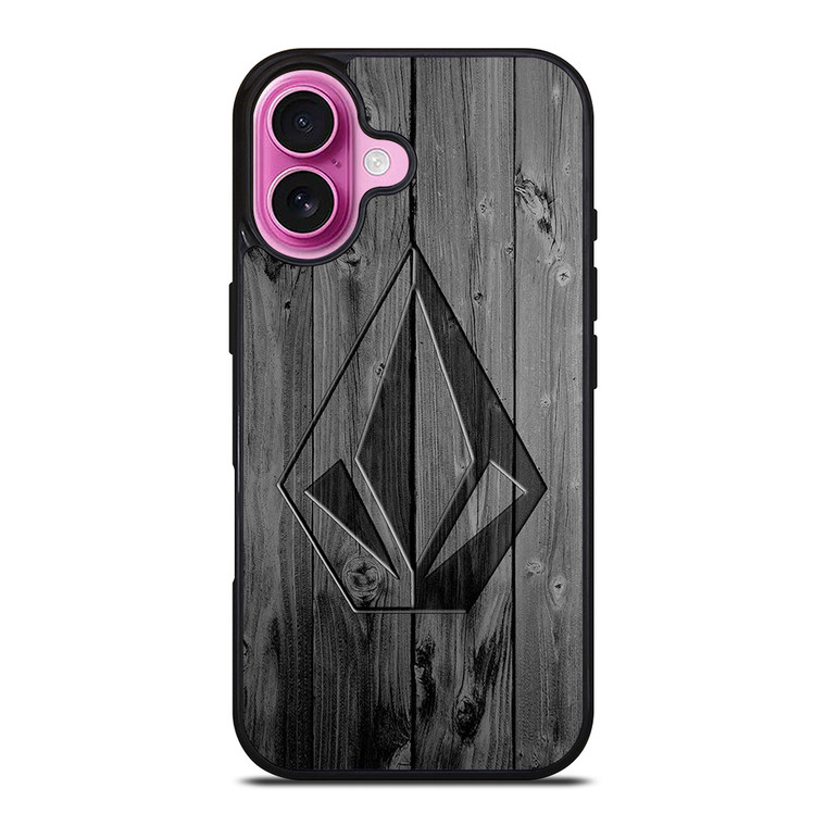 VOLCOM WOOD LOGO iPhone 16 Plus Case Cover