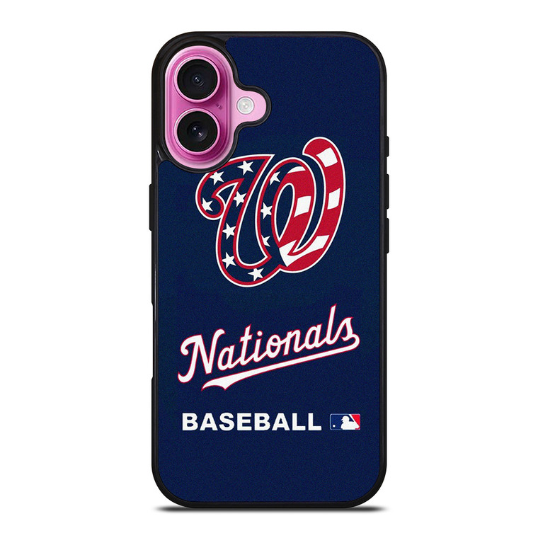 WASHINGTON NATIONALS BASEBALL MLB SYMBOL iPhone 16 Plus Case Cover WASHINGTON NATIONALS BASEBALL MLB SYMBOL iPhone 16 Plus Case Cover