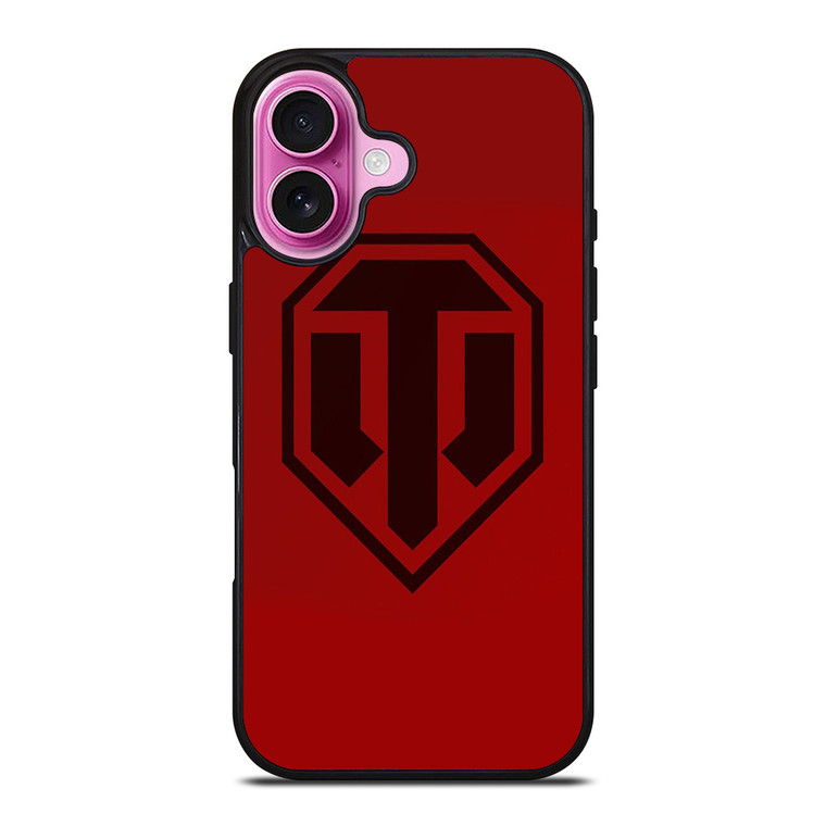 WORLD OF TANKS SYMBOL RED iPhone 16 Plus Case Cover WORLD OF TANKS SYMBOL RED iPhone 16 Plus Case Cover