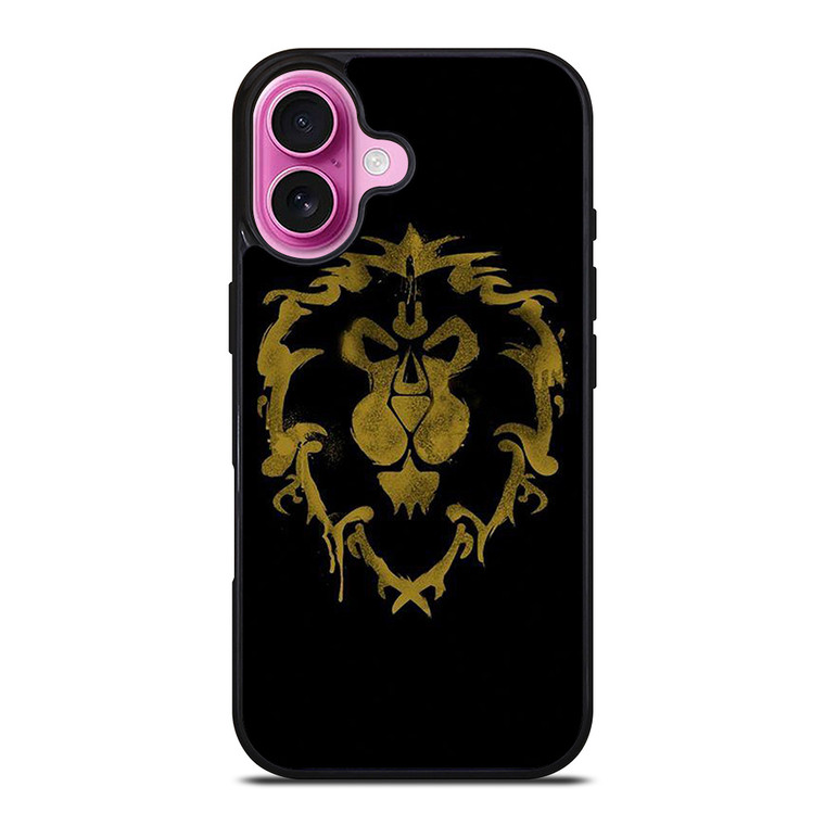 WORLD OF WARCRAFT ALLIANCE BLACK LOGO iPhone 16 Plus Case Cover