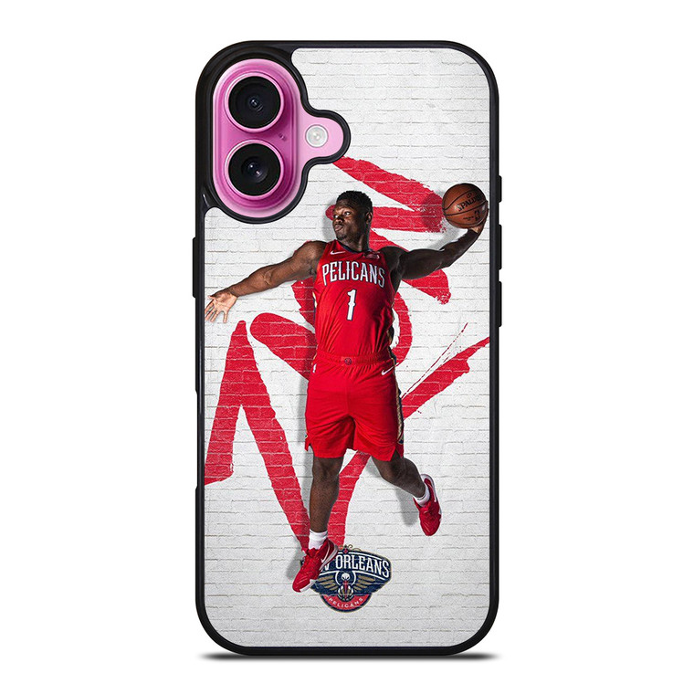 ZION WILLIAMSON NEW ORLEANS PELICANS NBA 2 iPhone 16 Plus Case Cover