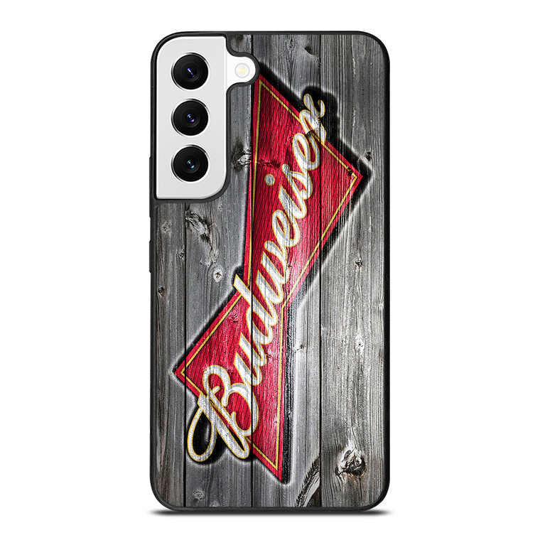 BUDWEISER BEER WOOD LOGO  Samsung Galaxy S22 Case Cover