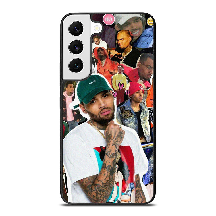 CHRIS BROWN SINGER COLLAGE  Samsung Galaxy S22 Case Cover