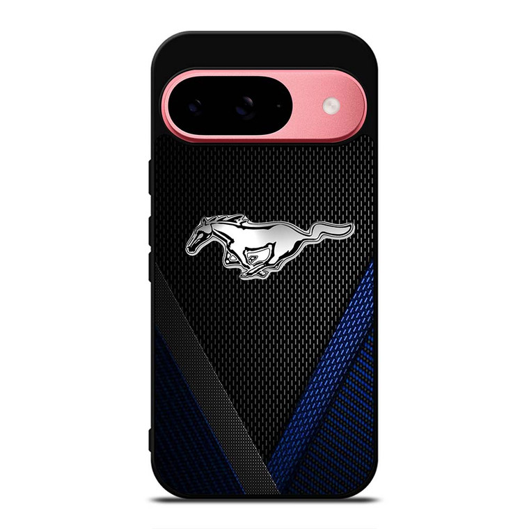 FORD MUSTANG BLLUE CARBON EMBLEM Google Pixel 9 Case Cover