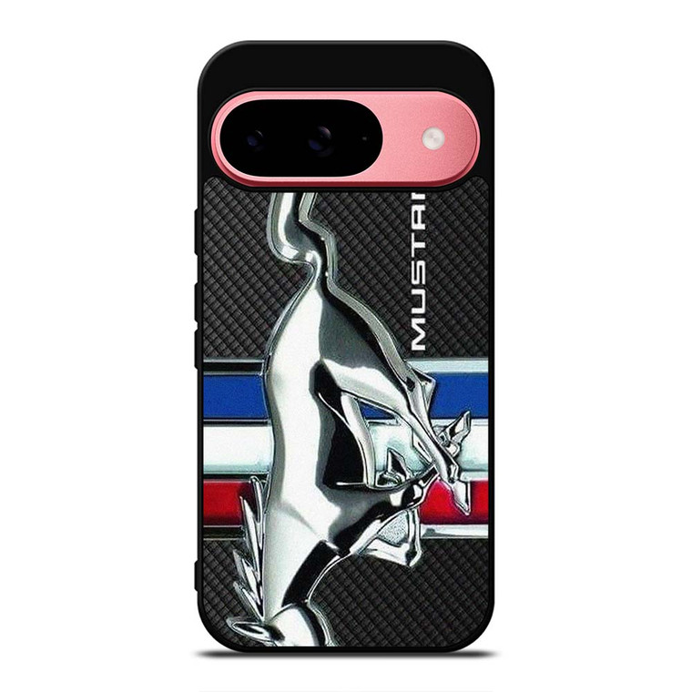 FORD MUSTANG METAL CARBON EMBLEM Google Pixel 9 Case Cover
