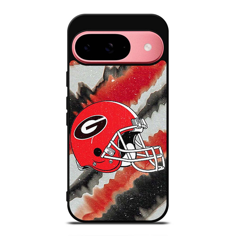 GEORGIA BULLDOGS PSYCHEDELIC HELMET Google Pixel 9 Case Cover