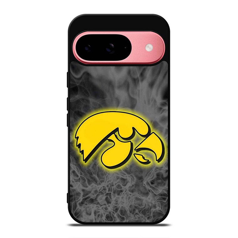 IOWA HAWKEYES SMOKE EMBLEM Google Pixel 9 Case Cover