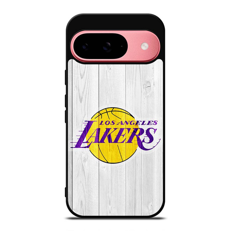 LOS ANGELES LAKERS WHITE WOOD Google Pixel 9 Case Cover