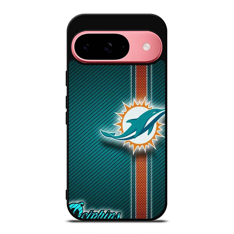 MIAMI DOLPHINS FOOTBALL METAL LOGO 2 Google Pixel 9 Case Cover