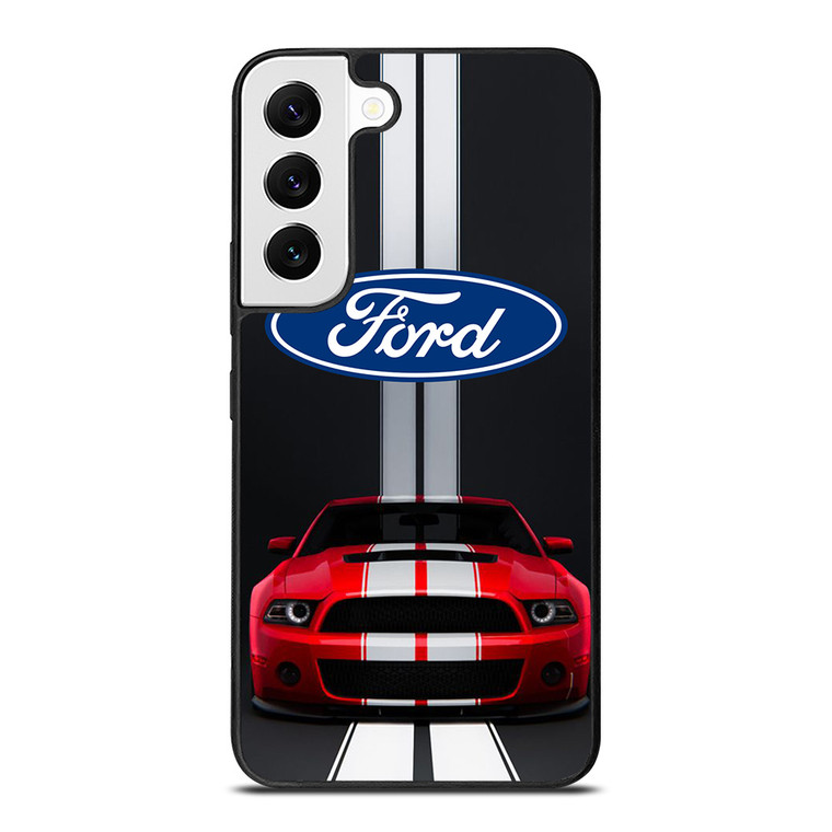 FORD MUSTANG RED CAR  Samsung Galaxy S22 Case Cover