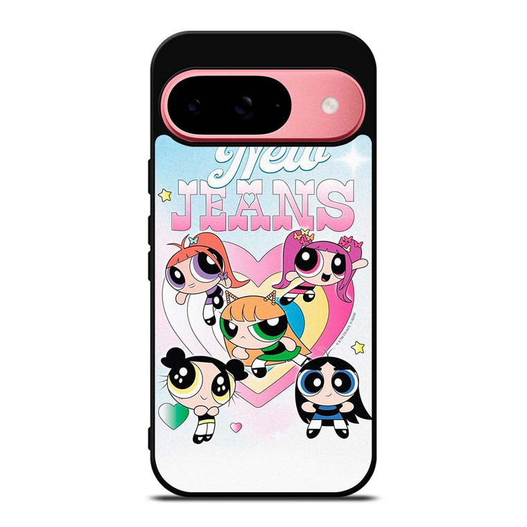 NEW JEANS KPOP X POWERPUFF GIRLS Google Pixel 9 Case Cover NEW JEANS KPOP X POWERPUFF GIRLS Google Pixel 9 Case Cover