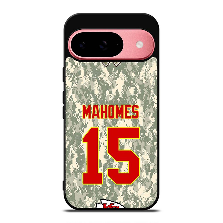 PATRICK MAHOMES KANSAS CITY CHIEFS CAMO KIT Google Pixel 9 Case Cover