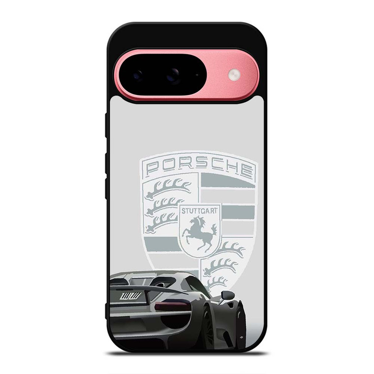 PORSCHE STUTTGART 918 SPYDER POSTER WHITE Google Pixel 9 Case Cover