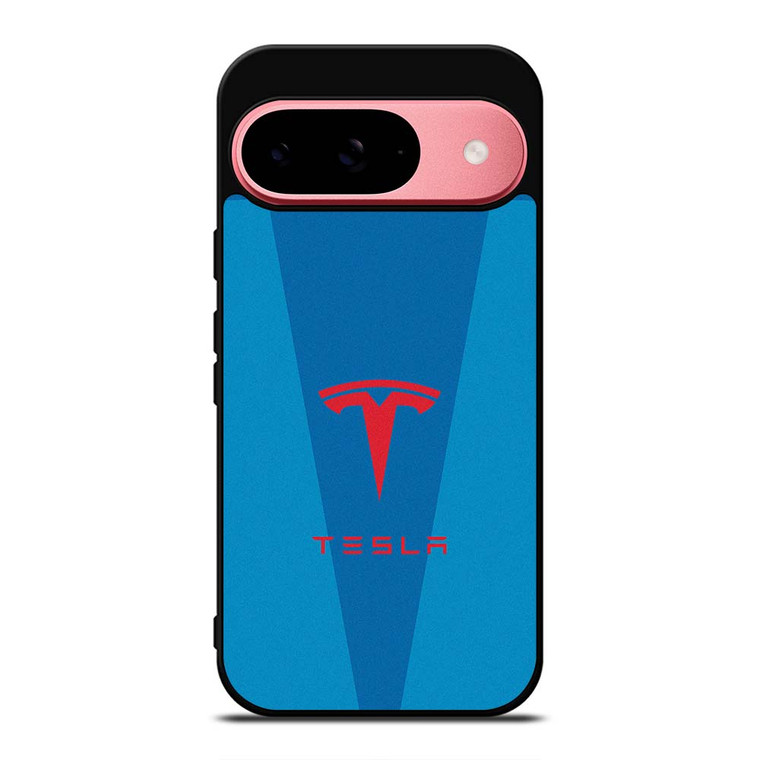 TESLA BLUE LOGO Google Pixel 9 Case Cover