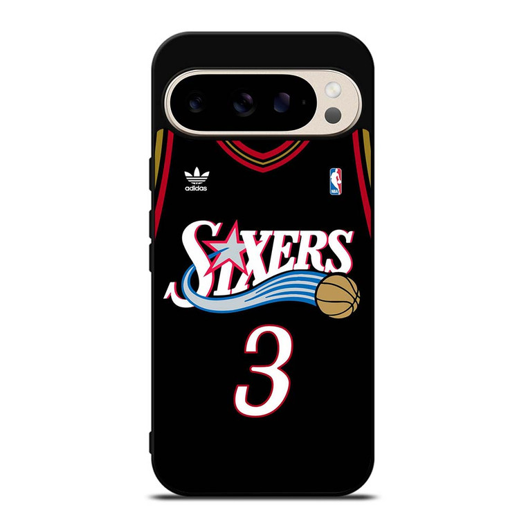 ALLEN IVERSON PHILADELPHIA SIXERS KIT Google Pixel 9 Pro Case Cover