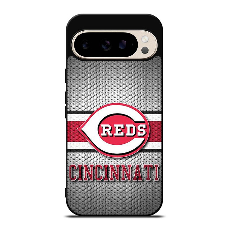CINCINNATI RED BASEBALL METAL LOGO Google Pixel 9 Pro Case Cover