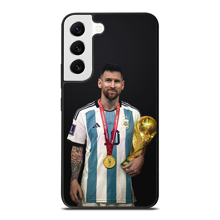 LIONEL MESSI WORLD CUP CHAMPIONS  Samsung Galaxy S22 Case Cover LIONEL MESSI WORLD CUP CHAMPIONS  Samsung Galaxy S22 Case Cover